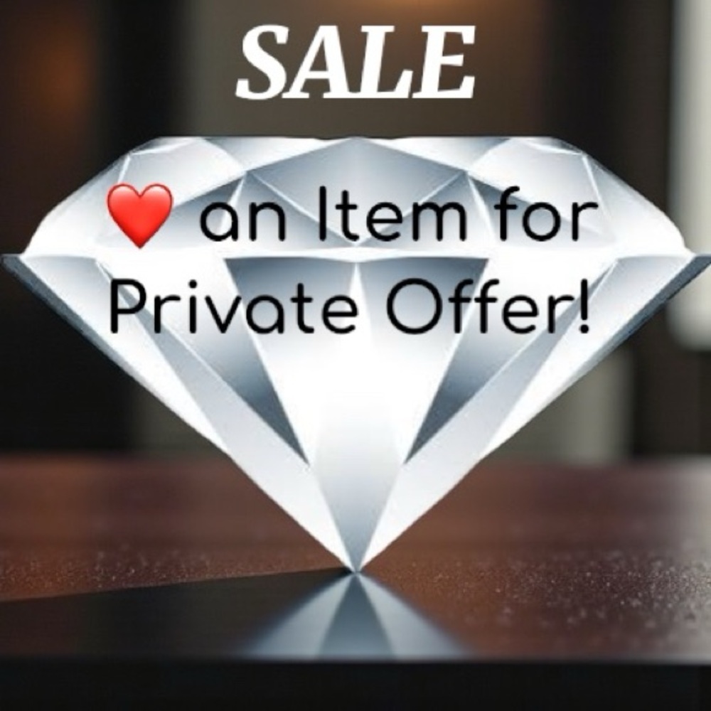 PRIVATE OFFERS FOR YOUR FAVORITE ITEMS! HEART ❤️ A LISTING!
